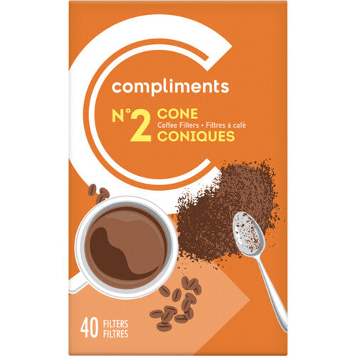 Compliments No.2 Cone Coffee Filters, 40 pk