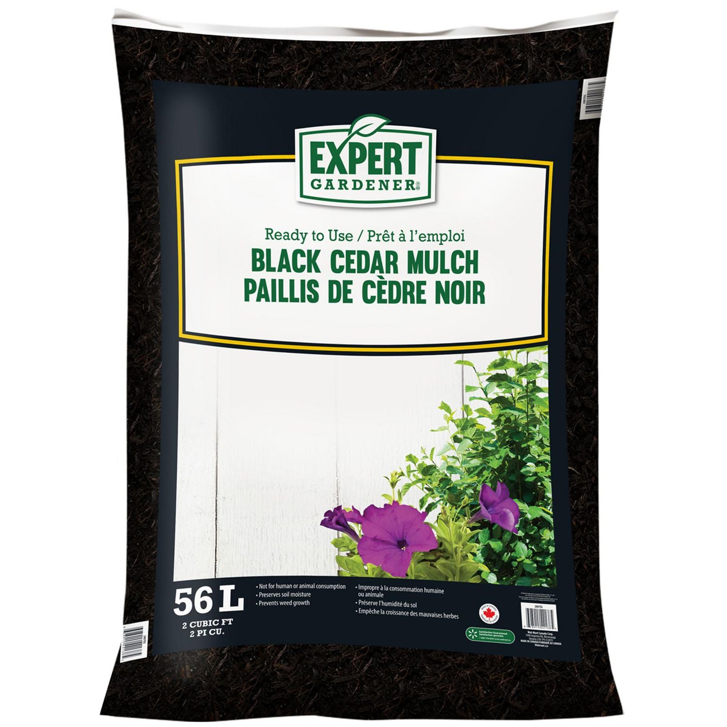 Mulch, 2 cubic feet, Black