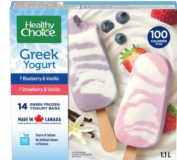 Healthy Choice Greek Yogurt Bars, 14 x 80 ml