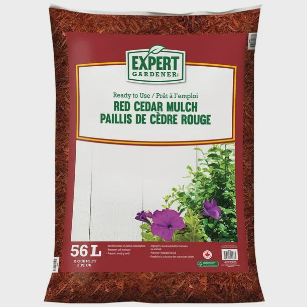 Mulch, 2 cubic feet, Red