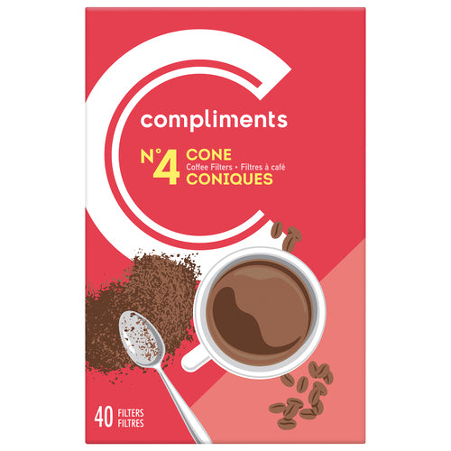 Compliments No.4 Cone Coffee Filters, 150 pk