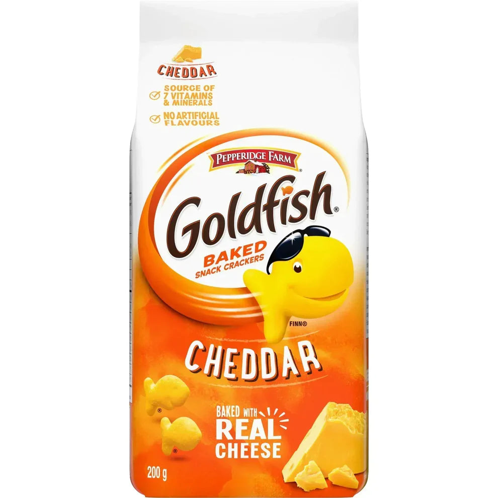 Goldfish Cheddar Crackers Snack Packs 168g