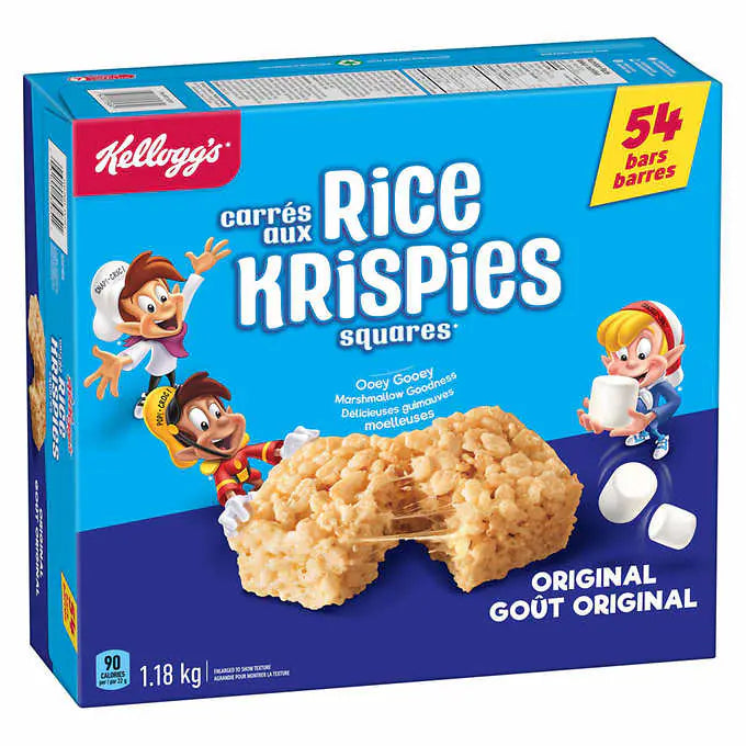 Kellogg's Rice Krispies Squares, 54 bars, 1.18kg