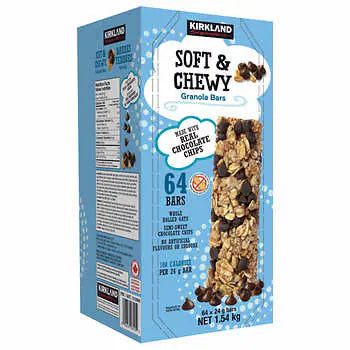 Kirkland Signature Chewy Granola Bars, 64 x 24g