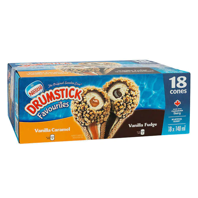 Nestle Drumstick Variety Pack, 18 x 140ml