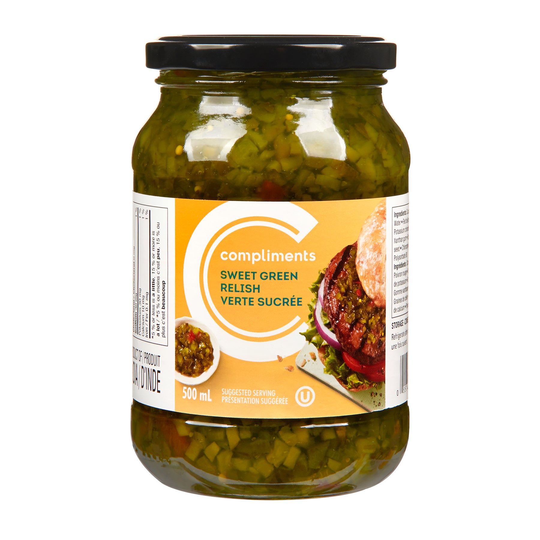 Great Value Sweet Green Relish, 375ml