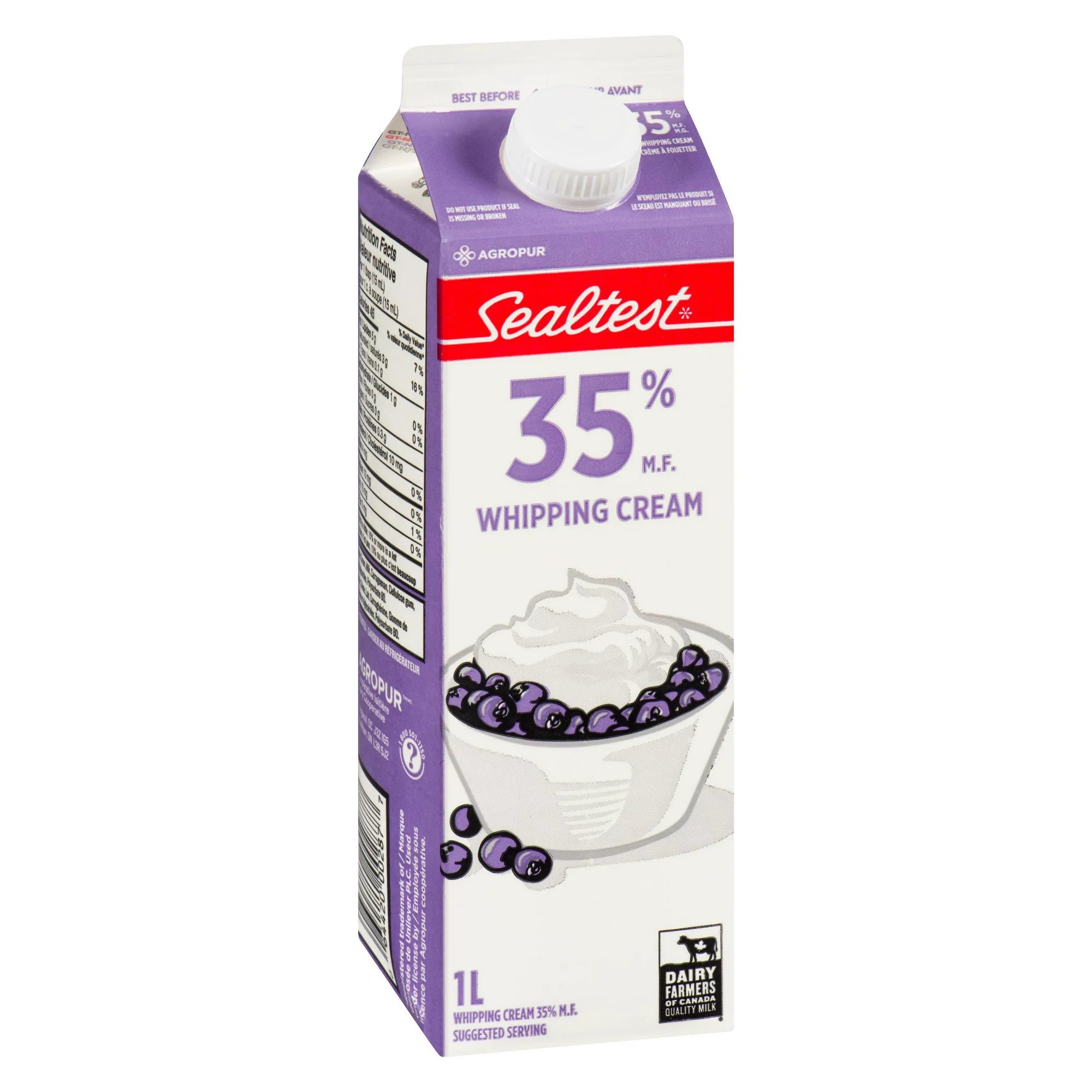 Sealtest 35% Whipping Cream, 1L